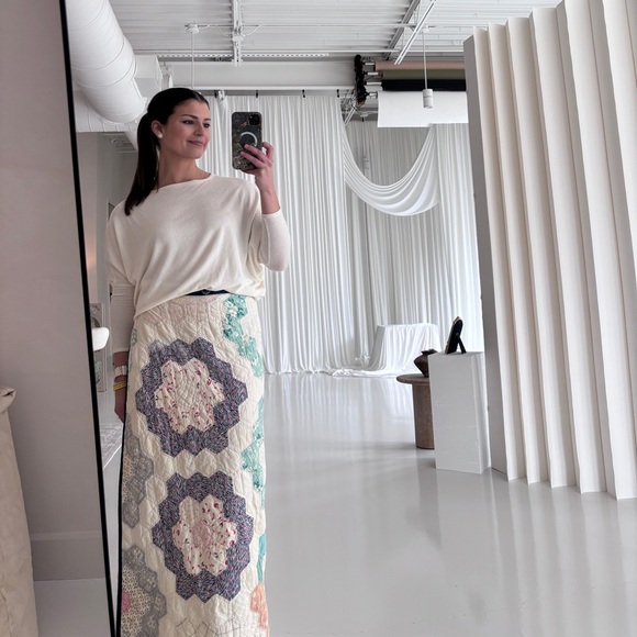 Bespoke Quilted Maxi Skirt - Picture 4 of 6